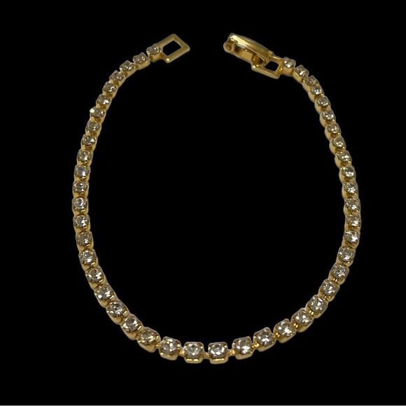 Gold Rhinestone Bracelet   - Picture 1 of 6